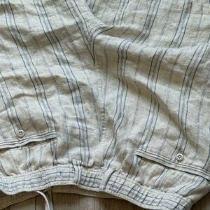 Todd Snyder Light Striped Linen Drawstring Shorts- Never worn $198 originally